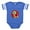 Royal Blue, variant on CafePress - Noel Turtle - Cute Infant Baby Football Bodysuit