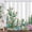 Green Cactus, variant on Rustic Barn Windmill Shower Curtain, Western Farm Barn Daisy Floral Farmhouse Bath Curtains Set, 72x72 inch Waterproof Fabric Bathroom Curtains with 12 Hooks