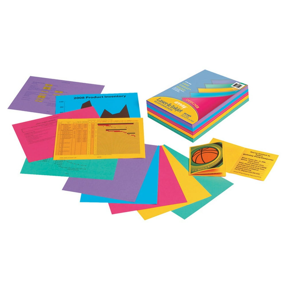 Array MultiPurpose Paper, 81/2 x 11 Inch, 24 lb, Assorted Designer