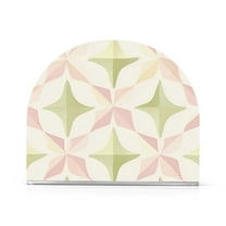 Yayeee Napkin Holder for Table Kitchen Paper Tissue Organization, Pastel Pink Geometric