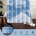 thumbnail image 2 of KSEERBABALL Blue Marble Shower Curtain, 72" x 72" Waterproof, 2 of 5
