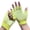 Yellow, variant on Fingerless Exercise Non Slip Yoga Pilates Gloves With Silicone Dots - Black
