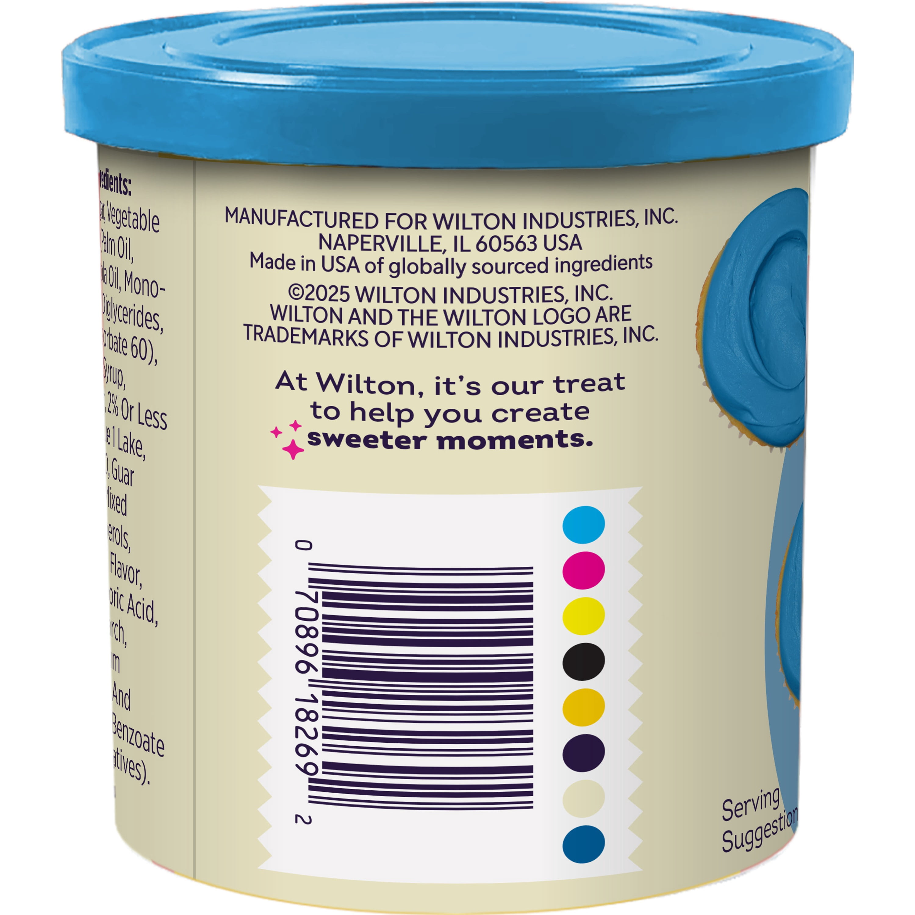 Wilton Blue Vanilla-Flavored Buttercream Icing 15 oz. Tub