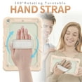 thumbnail image 3 of iPad 10.2 Case with Built-in Screen Protector, Dteck 3 in 1 Hybrid Rugged Full Body Protection Shockproof Case 360 Degree Rotating Stand Cover with Adjustable Hand Strap/Shoulder Strap,Rosegold, 3 of 7