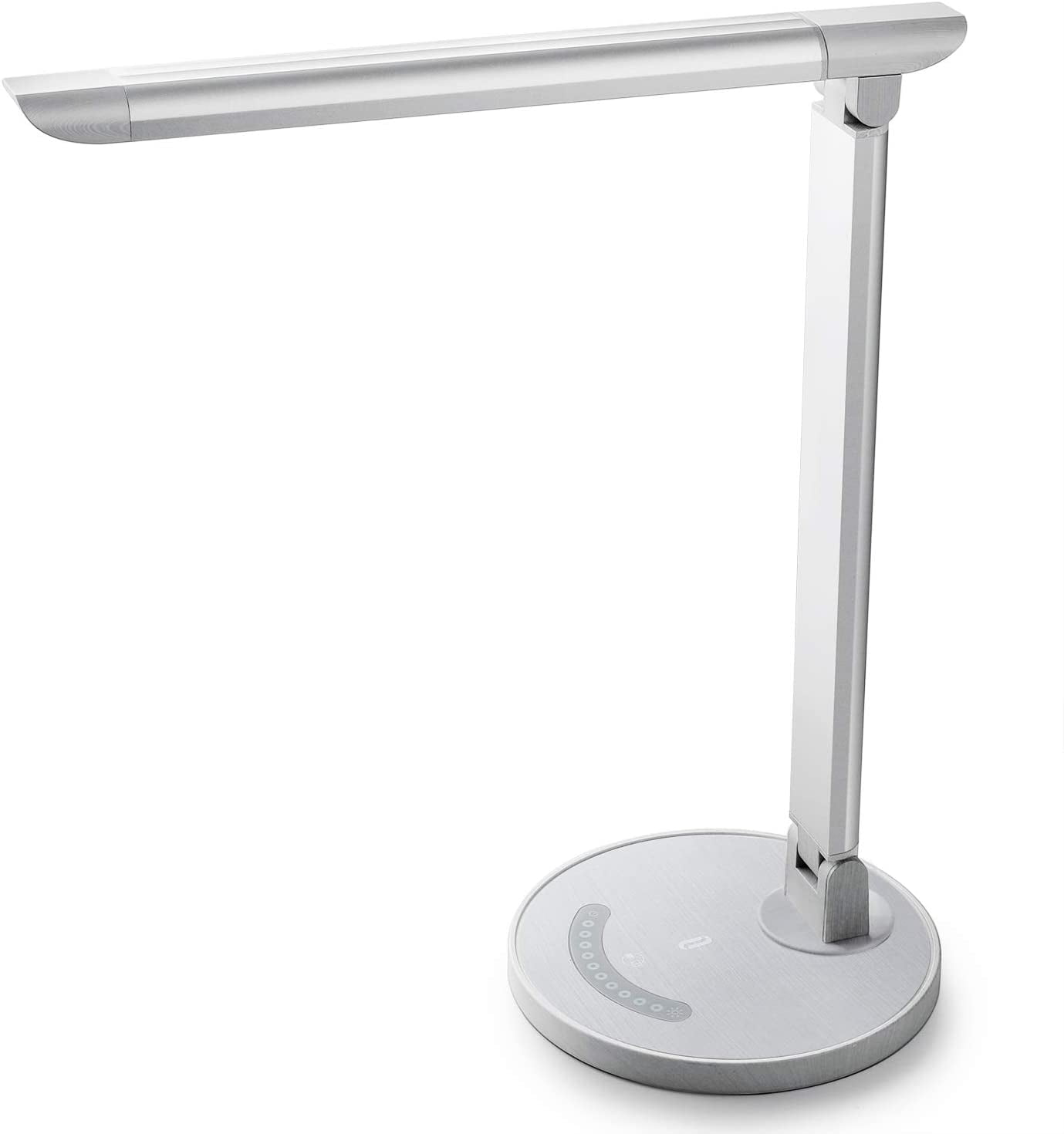TaoTronics White Wood Grain LED Desk, Eye-Caring Table, Dimmable Office Lamp  with USB Charging Port, 5 Lighting Modes with 7 Brightness Levels, Touch  Control, 12W - Walmart.com