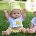 thumbnail image 5 of 30cm Reborn Doll Clothes Set, Rabbit Frog Costume for 12-inch Dolls, Dress Up Outfit for 3+ Years, 5 of 5