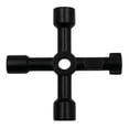 thumbnail image 5 of T-Type Water Meter Key Wrench, Heavy Duty Threaded Steel Water Valve Shutoff Tool, Includes 4-Way Ut, 5 of 5