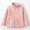 Light Pink, variant on Zecgelong Children's Fleece Jacket Solid Color Stand Up Collar Zipper Shirt For Autumn And Winter Children's School Warm