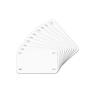 10 Pack Sublimation License Plate Blanks, Metal Aluminum Automotive Front  License Plate Tag, DIY Sublimation Blank