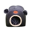 Cat Bed House Plush Kennel Puppy Cushion Winter Warm Sleeping Nest (Grey)