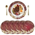 thumbnail image 5 of Ryvnso Christmas Trees Round Plate Mats Dining Table Placemat Set of 4 for Holiday Decoration, 5 of 7