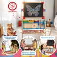 thumbnail image 2 of Pizarrón para niños Caballete Magnetico de Juguete Kids House Blanco y Gis de 2 vistas, 2 of 9