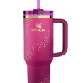 thumbnail image 1 of LILELIS Tasse en Acier Inoxydable Double Isolation 40Oz Tasse Automobile avec Poignée Tasse Bingba Rose 40Oz, 1 of 2