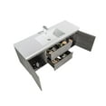 thumbnail image 3 of Alma 60 Inch Cement Gray Single SinkWall Mount Vanity With A integrated Sink, 3 of 11
