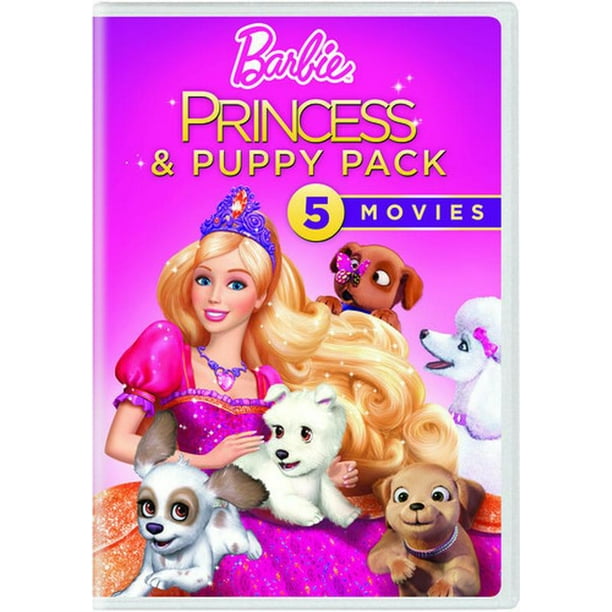 Barbie Princess Puppy Pack 5 Movies Dvd Walmart Com Walmart Com