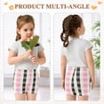 thumbnail image 3 of joogoo Soft Checkered Girls Lined Shorts Bike Dance Bottoms 6T, 3 of 7