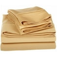 thumbnail image 1 of Egyptian Cotton 1200 Thread Count Solid Sheet Set  King-Gold, 1 of 4