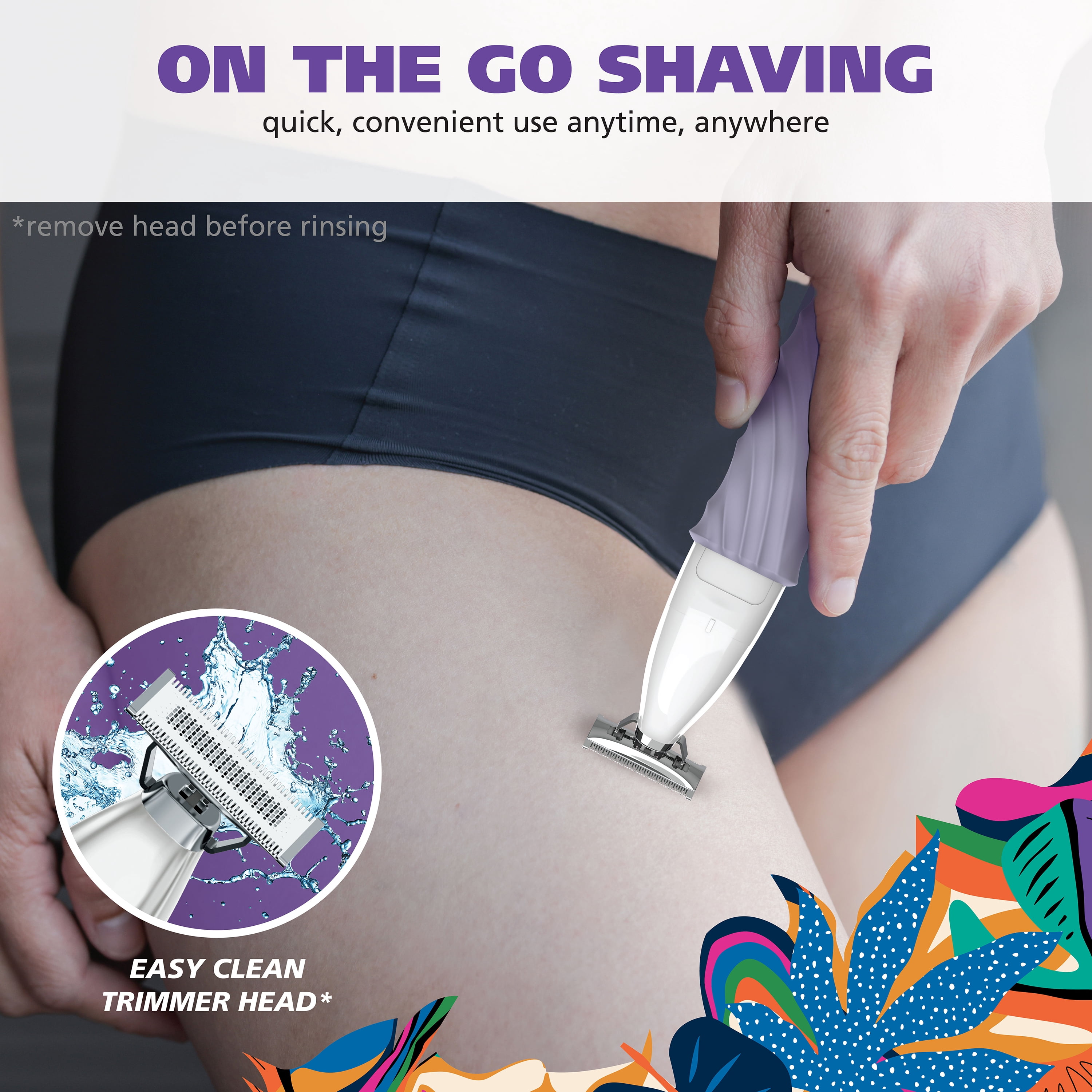 Wahl Be Radiant Cordless Rechargeable Bikini Trimmer for Women with Everlast Blades 3027039