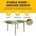 thumbnail image 4 of St. Patrick's Table Cloths for 4 Foot Rectangle Tables, Luck Shamrock Eucalyptus Leaves Flowers Beige Patio Waterproof Elastic Fitted Tablecloths, Washable Rectangular Table Cover for Camping, 4 of 8