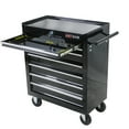 thumbnail image 5 of Rolling Tool Chest with Wheels and 7-Drawer, Detachable Tool Cabinet with Lock for Garage, Locking Mechanic Tool Cart Rolling Tool Box for Warehouse, Workshop, Repair Shop, Black, 5 of 9