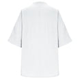 thumbnail image 4 of Womens Tops Comfort Solid Stand Collar Button Down Shirt Spring Summer Shirts for Women White 2Xl, 4 of 9