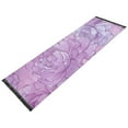 thumbnail image 2 of Lilac Color Peony Flowers Bedside Runner Rug 2'x 6' Non Slip Carpet Floor Mat Area Rug, 2 of 8