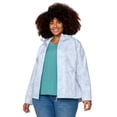 thumbnail image 2 of Free Country Women's Plus Size X2O Packable Rain Jacket Silver Chip Floral Bliss 2X, 2 of 3