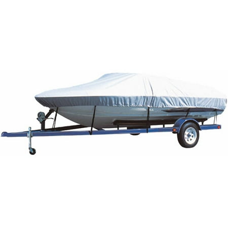 I/o Boat Cover - Carver Flex-Fit Poly-Flex Boat Cover for 14' to 16' V-Hull Runabouts I/O or O/B, Tri-Hull Boats I/O or O/B and Tri-Hull Bass Boats