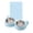 Blue A, variant on Kkkded Dog Bowls Double Dog Water and Food Bowls Stainless Steel Bowls with Non-Slip Resin Station, 11.7*5.5*1.6*4in Pet Feeder Bowls for Puppy Medium Dogs Cats