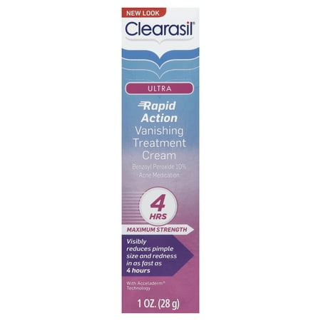 Clearasil Ultra Rapid Action Vanishing Acne Treatment Cream, 1 Ounce