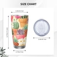 thumbnail image 4 of Vsdgher Succulent And Cactus 20 Oz Stainless Steel Vacuum Insulated, Travel Mug Coffee Cup for Home, Office, Outdoor Works Great for Ice Drinks and Hot Beverage -Without Straw, 4 of 8