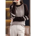 thumbnail image 3 of Maydear Womens Crewneck Wool Sweater, Casual Long Sleeve Pullover Tops, 3 of 5