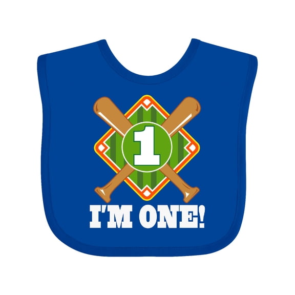 Inktastic 1st Birthday Baseball Party Boys Boys Baby Bib