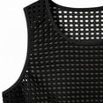 thumbnail image 5 of Purcolt Mens Hollow Out Tank Tops Comfort Casual Crochet Knit Crew Neck Sleeveless T-Shirts Lightweight Loose Fit Vest for Beach Vacation Party, 5 of 6