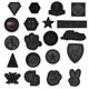 thumbnail image 1 of 20 PCS Parche de bordado para planchar, Parche de bordado de insignia negra Parches de apliques Parches para coser Calcomanías de transferencia de hierro para camisetas, jeans, ropa, sombreros ER, 1 of 5