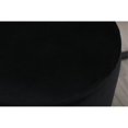 thumbnail image 4 of Elegant Decor Ozman Pouf Rond de 14 Pouces en Noir, 4 of 4