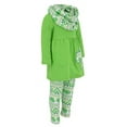 thumbnail image 4 of Unique Baby Girls St Patrick's Day Repeating Clovers Legging Set (2T/XS, Green), 4 of 5