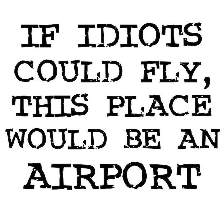 Funny "If Idiots Could Fly" Quote Mug - 11 Oz Ceramic Coffee Cup