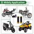 thumbnail image 7 of Unique Bargains 7/8" 22mm 15/16" 24mm Motorcycle Hand Grips Cover Kit Aluminum Alloy,Rubber Handle Bar Throttle Grips Gold Tone 1 Set, 7 of 7