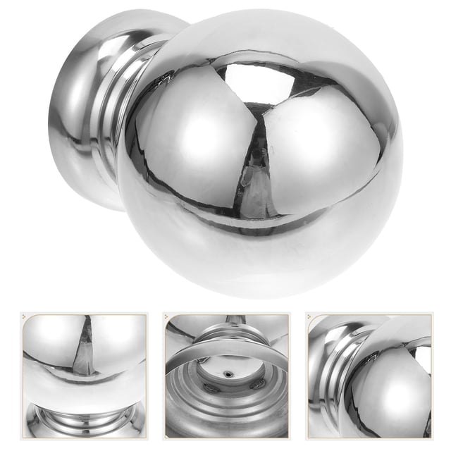 HEALEEP Bola Metálica Pulida Para Jardín De Inoxidable Moderno Y Reflectante
