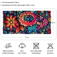 thumbnail image 2 of Peace symbol Translucent Chiffon Hair Scarf - Breathable Silk Wrap for Women - 180*73 Size - Lightweight Headband and Fashion Accessory, 2 of 6