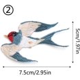 thumbnail image 3 of CHAO 4 Piezas Apliques Cosidos Parches De Tela Bordados De Pájaro Parche Termoadhesivo De Animales Parches Termoadhesivos Bordados De Animales De Pájaro Para Ropa Diy Jeans Camisetas Ja, 3 of 5