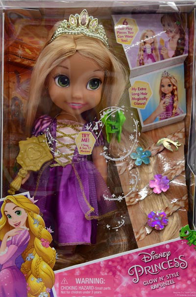 rapunzel glow and style doll