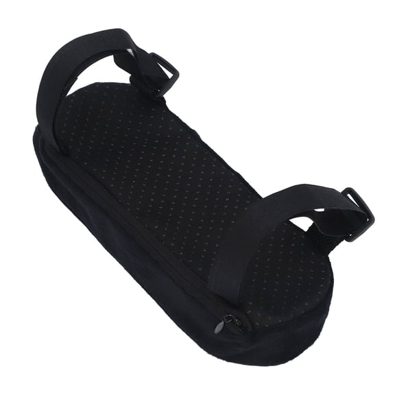 Suodoka 4Pcs Chair Arm Rest Pads Covers Soft Foam Adjustable Strap Multifunctional Chair Elbow Pillow Elbow Support Cushion for Office Chairs Wheelchair Black, 10.63 inches / 27 cm