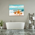 thumbnail image 5 of Bathroom Wall Art Board Beach Sea Starfish Wall Decor Bedroom Decor Prints Canvas Wall Art Ocean Decor Small Framed Artwork for Walls Modern Paintings on Canvas Prints (Starfish, 12x16inch), 5 of 5