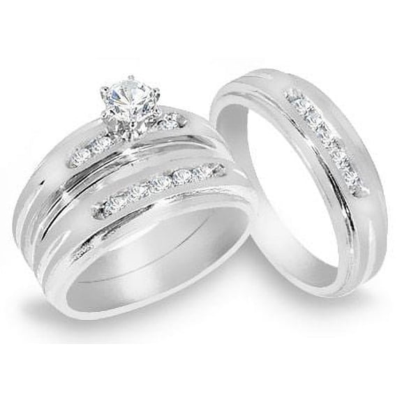 WorldJewels Round Cut Diamond Band 0.80 ct. t.w in 14k Yellow Gold