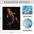 thumbnail image 3 of Diamond Art Kit for Adults, Vibrant Koi Fish Swimming Gracefully Diamond Painting for Adults Beginners, 5D DIY Diamond Art Painting Kits, Colorful Diamond Painting Craft for Home Decor 12x16, 3 of 7