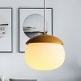 thumbnail image 2 of Arturesthome Handmade Wooden LED Hanging Lamp Nut Shaped Pendant Light, 2 of 14