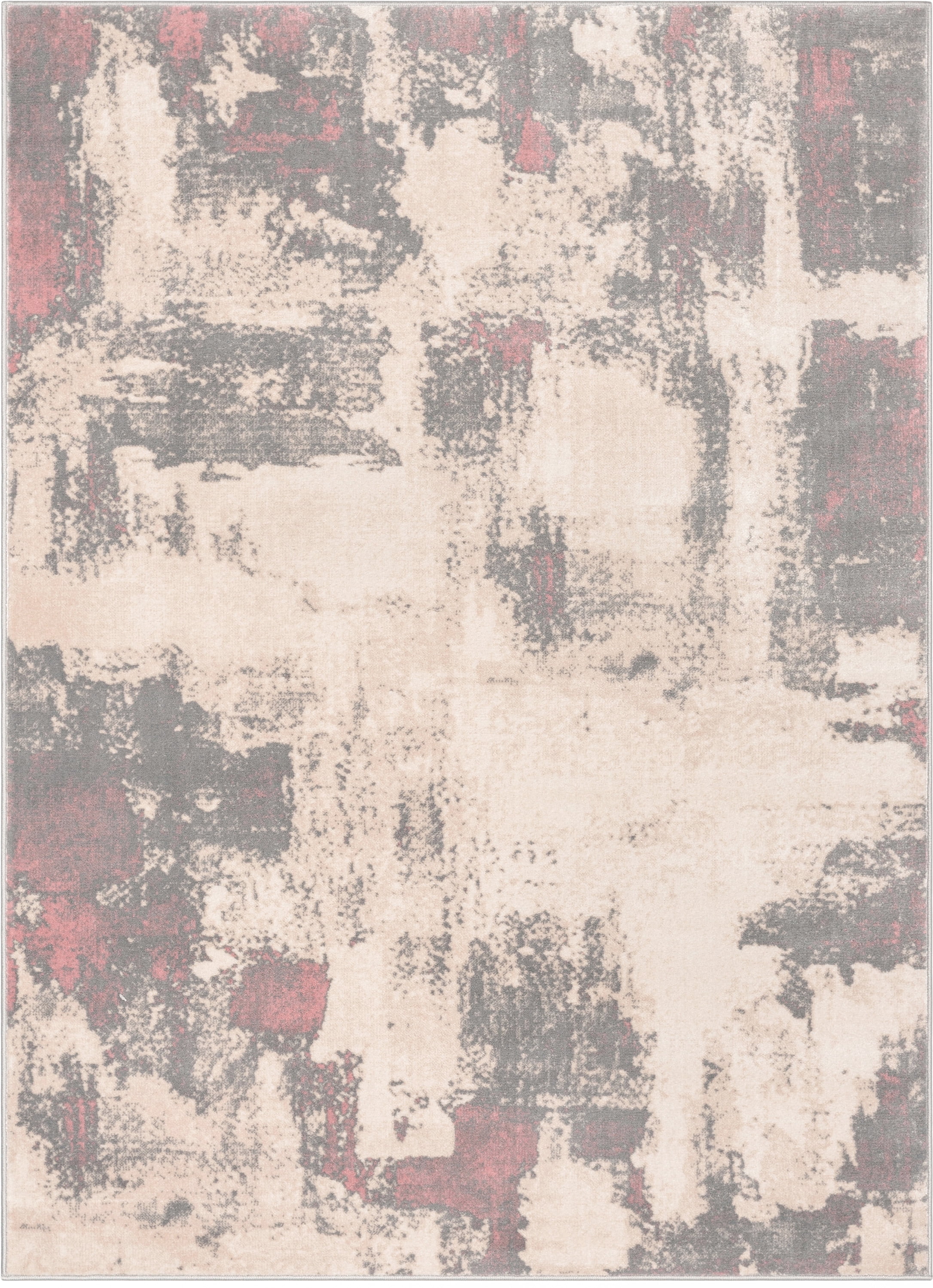 Well Woven Barclay Kalia Modern Geometric Grey Blush 5'3" x 7'3" Area Rug