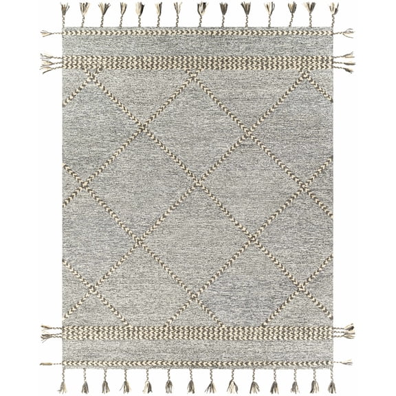 BoutiqueRugs Hertfordshire Bohemian, Transitional Area Rug - Medium Gray, Cream - 2' x 3'